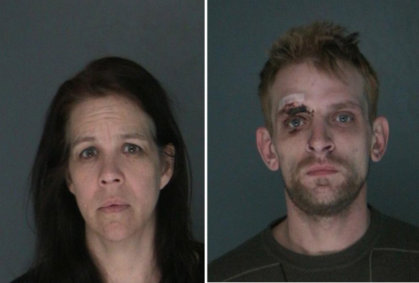 Couple arrested in jewelry store thefts. Kristie Laird (L) and Daniel Cimolonski (R)