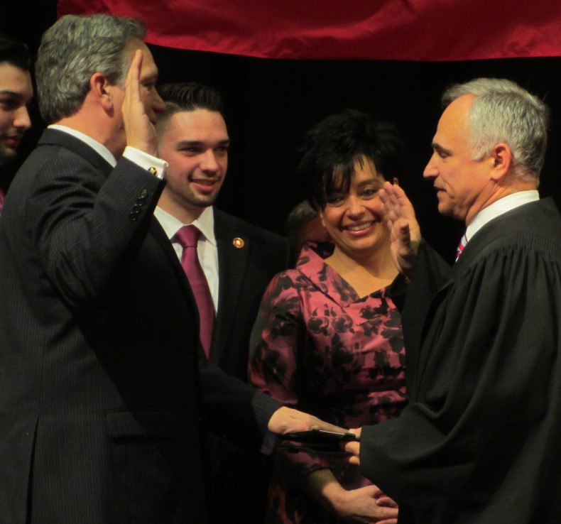 Mangano Sworn In for Second Nassau Exec Term mangano