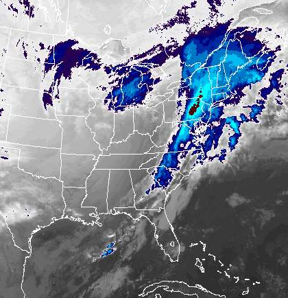 A winter storm warning is in effect for all of Long Island until 6 p.m. (Photo credit: National Weather Service)