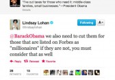Lindsay Lohan Tweet