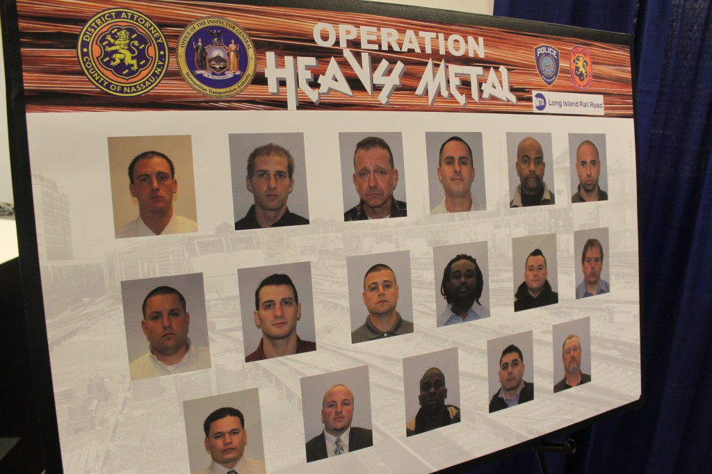 17 men nabbed in LIRR scrap metal scheme. 