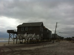 Sandy destroyed thousands of homes across the Long Island area, like this on on Fire Island.