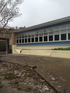 Scholars' Academy in Rockaway Park sustained serious damage in the storm.