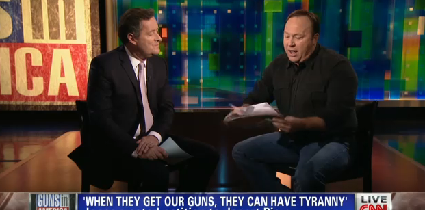 Alex Jones with Piers Morgan