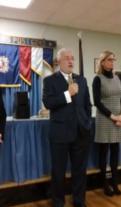 Rep. Tim Bishop held a meeting in Rocky Point on Sandy aid Thursday.