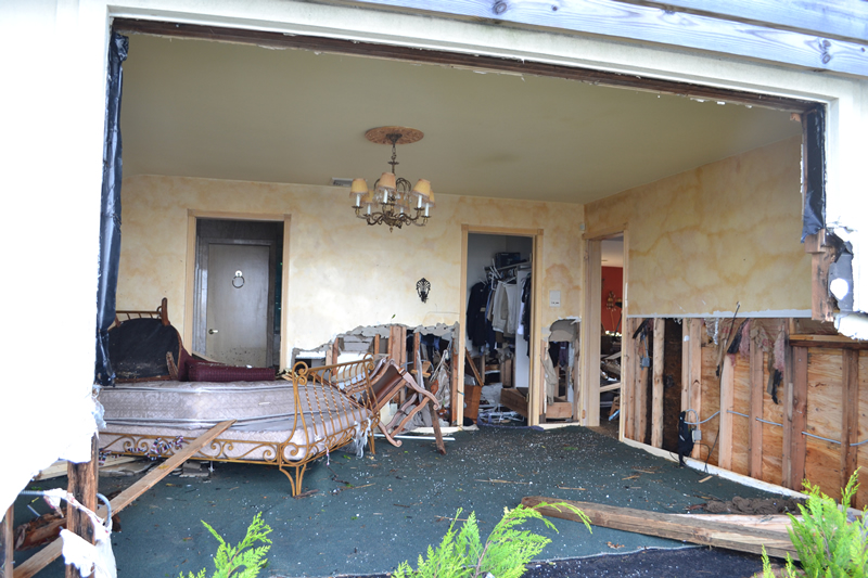 House damaged by Hurricane Sandy. (Photo: Dan O'Regan) 