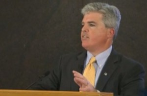 Suffolk County Executive Steve Bellone gives his second State of the County address Tuesday, Feb. 19, 2013.
