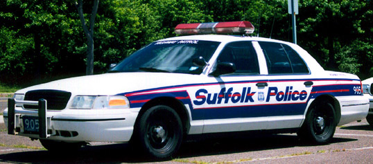 Suffolk County police cruiser.