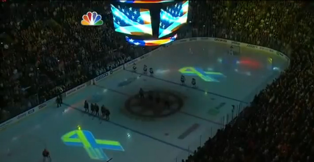National Anthem - Boston Bruins Game