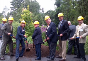 Officials held a ground breaking ceremony for a new sensory garden at the Planting Fields Arboretum in Oyster Bay on Thursday.