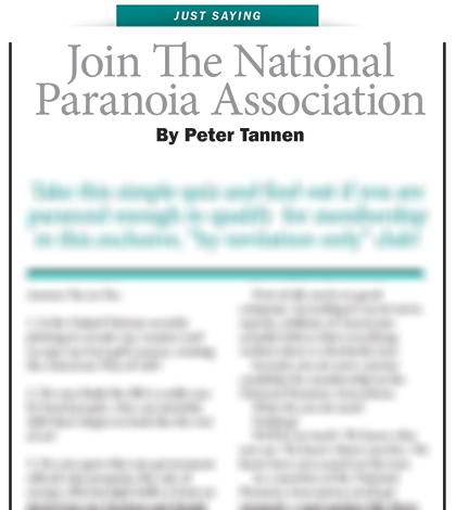 National Paranoia Association