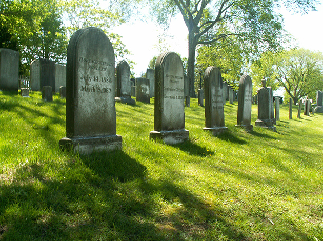 Generations of Long Islanders going back to the 1600s rest here, some of their headstones unreadable, cracked and covered with moss