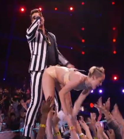 Miley Cyrus VMA (Via MTV.com)