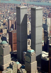 The Twin Towers in lower Manhattan before Sept. 11, 2001.