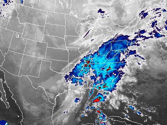 A powerful storm is making its way toward Long Island and drop 2 to 4 inches of rain, forecasters said.
