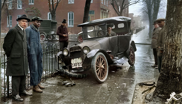 Washington D.C. auto accident, 1921