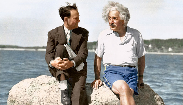 Albert Einstein on Long Island, 1939 (See: Einstein on the Beach