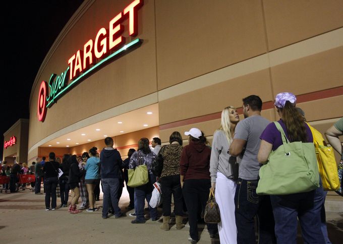 Target store on Black Friday (Photo: Target) 