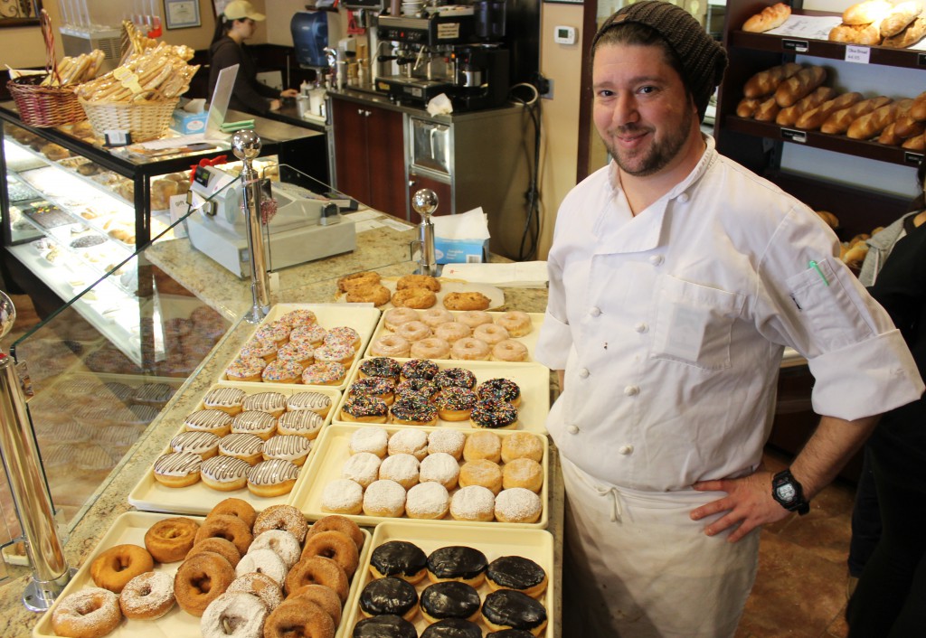 Spiga Bakery co-owner Luca Caravello and his brother Robert have become known for their delicious donuts, most notably, the Inis, a Sicilian Zeppoli delight. (Rashed Mian/Long Island Press)