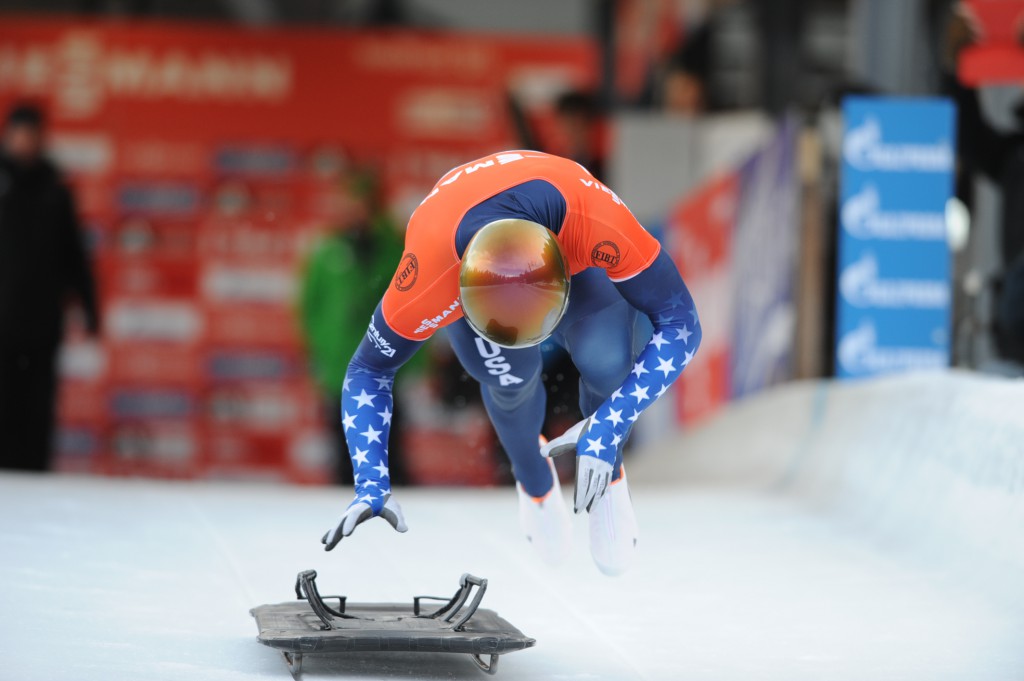 Skeleton racer John Daly is one of four Long Islanders competing in the Olympics. (Photo credit:  Charlie Booker) 