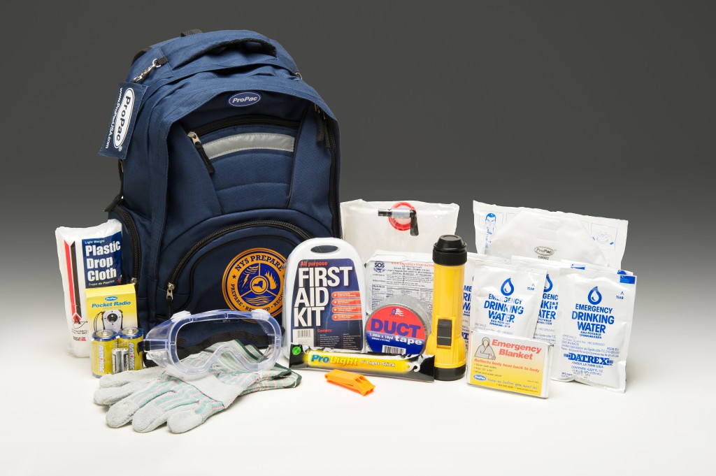 New York State preparedness safety kit. 