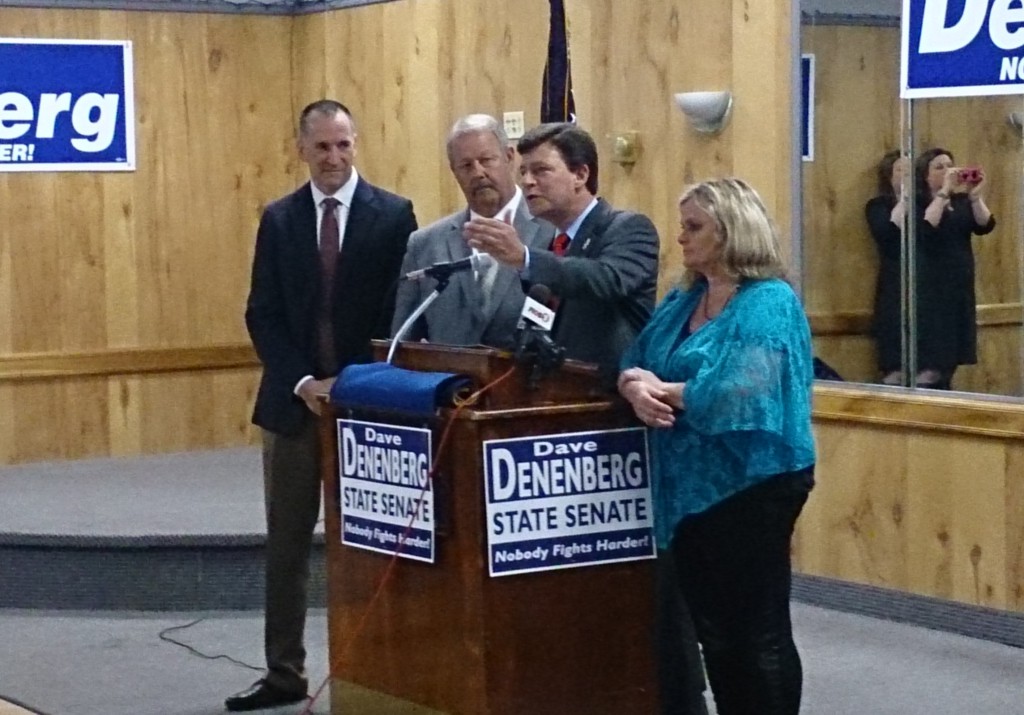Legis. Dave Denenberg (D-Merrick) launches his bid to fill State Sen. Chuck Fuschillo's vacant seat. 