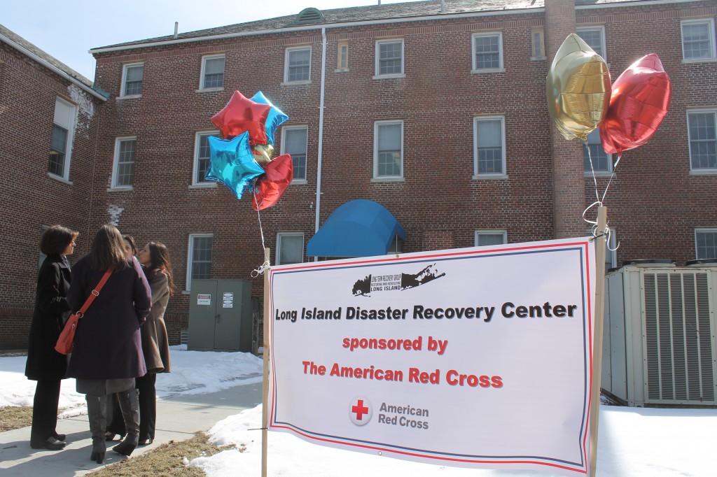 The Long Island Disaster Recovery Center on the NYIT campus in Central Islip. 