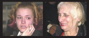 Devastated: Ronald Bower's oldest daughter, Kristy, and his mother Margaret react to a judge's 2005 decision against reversing his convictions. (Jerry Martin/Long Island Press)
