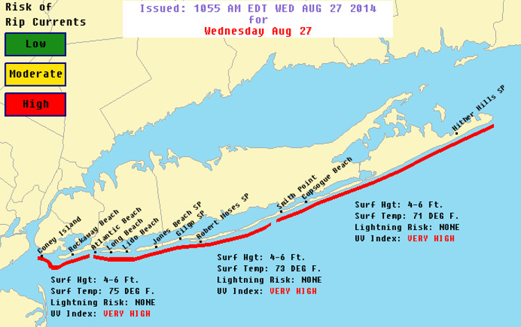 Hurricane Cristobal impact on Long Island