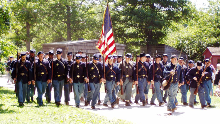 Union Army on the march.