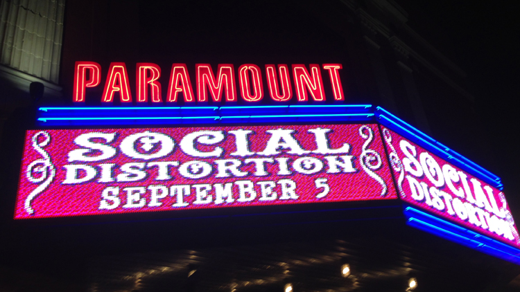 Social Distortion rocked The Paramount Theatre in Huntington, NY Sept. 5, 2014. (Christopher Twarowski/Long Island Press)