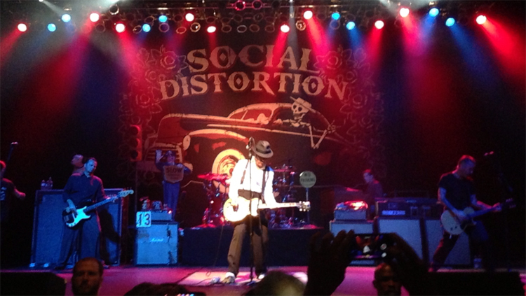 Social Distortion destroy The Paramount Theatre in Huntington, NY Sept. 5, 2014, delivering a high-energy collision rockabilly, blues and punk culled from the band’s nearly 40-year career. (Christopher Twarowski/Long Island Press)