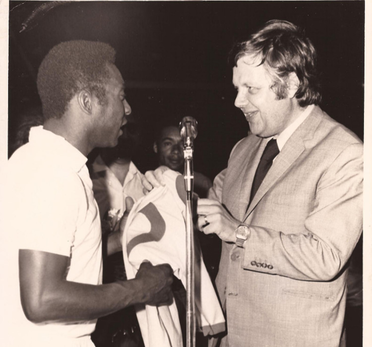 Clive Toye and Pelé
