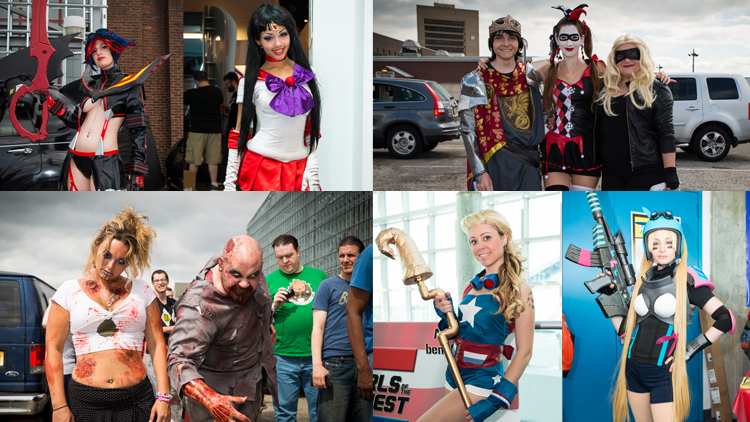 Fans dressed up as their favorite characters in what is known as "cosplay." (Photos by Joe Nuzzo)