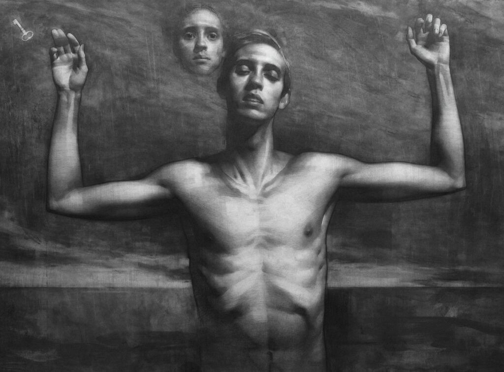 Stephen Bauman, "The End of the Night," graphite on paper, 2015 (photo by Stephen Bauman)