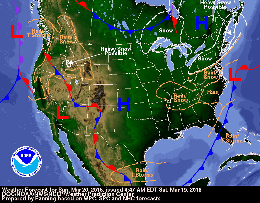 Nor’easter Spring With Snow On Long Island