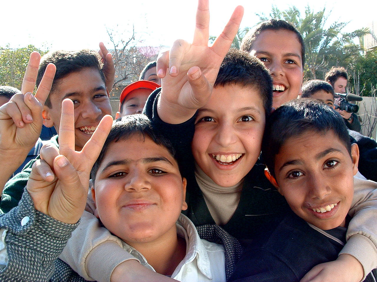 Iraqi boys in 2003