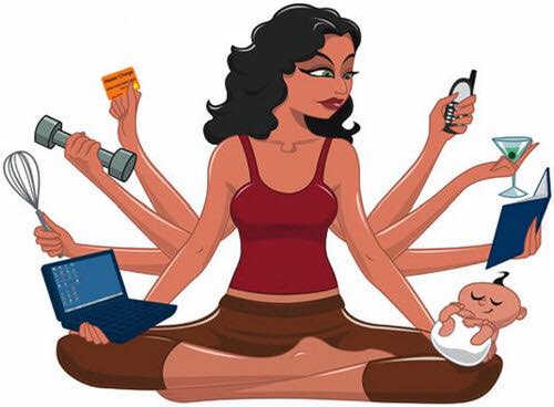 multitasking mom