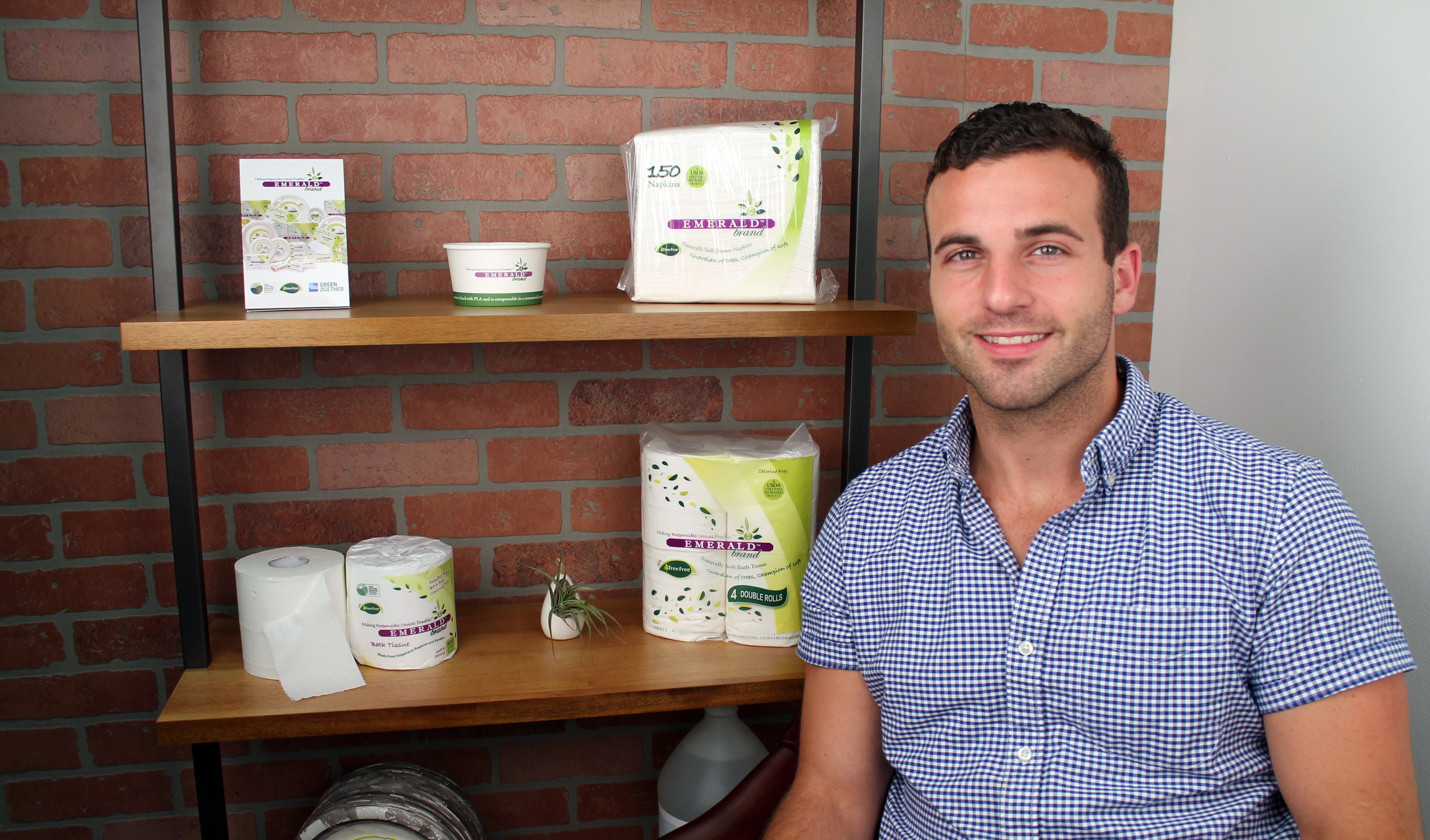 Ralph Jr. with Emerald products. 