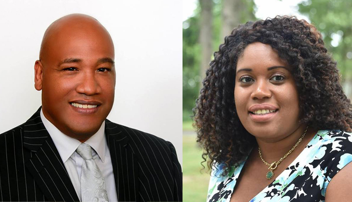 From left: Jordan K. Wilson Jr. and Kimberly Jean-Pierre.