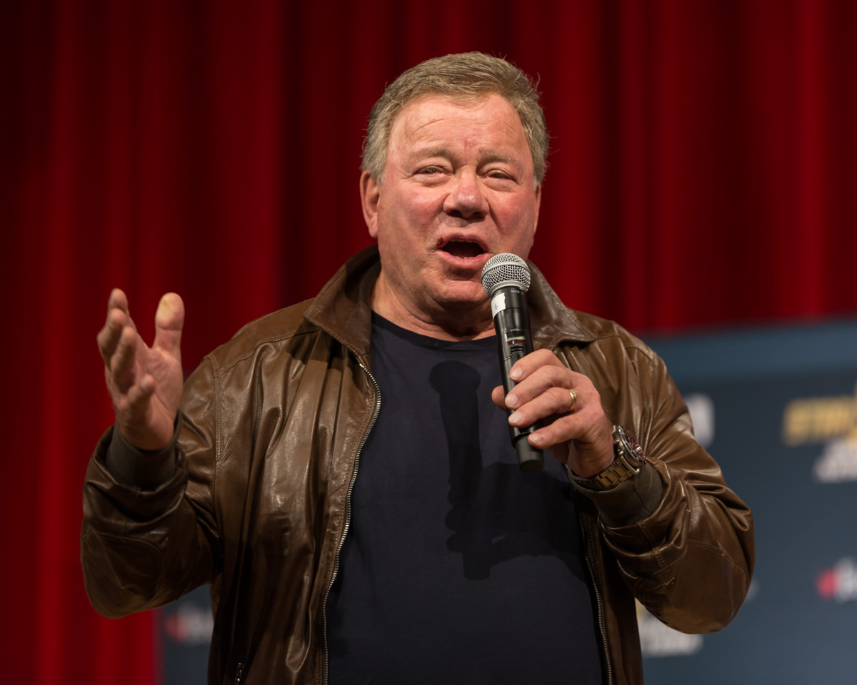 September 4th 2016: William Shatner address fans at the Star Trek Mission convention at the Javits Center in New York (Photo by Joe Nuzzo) 