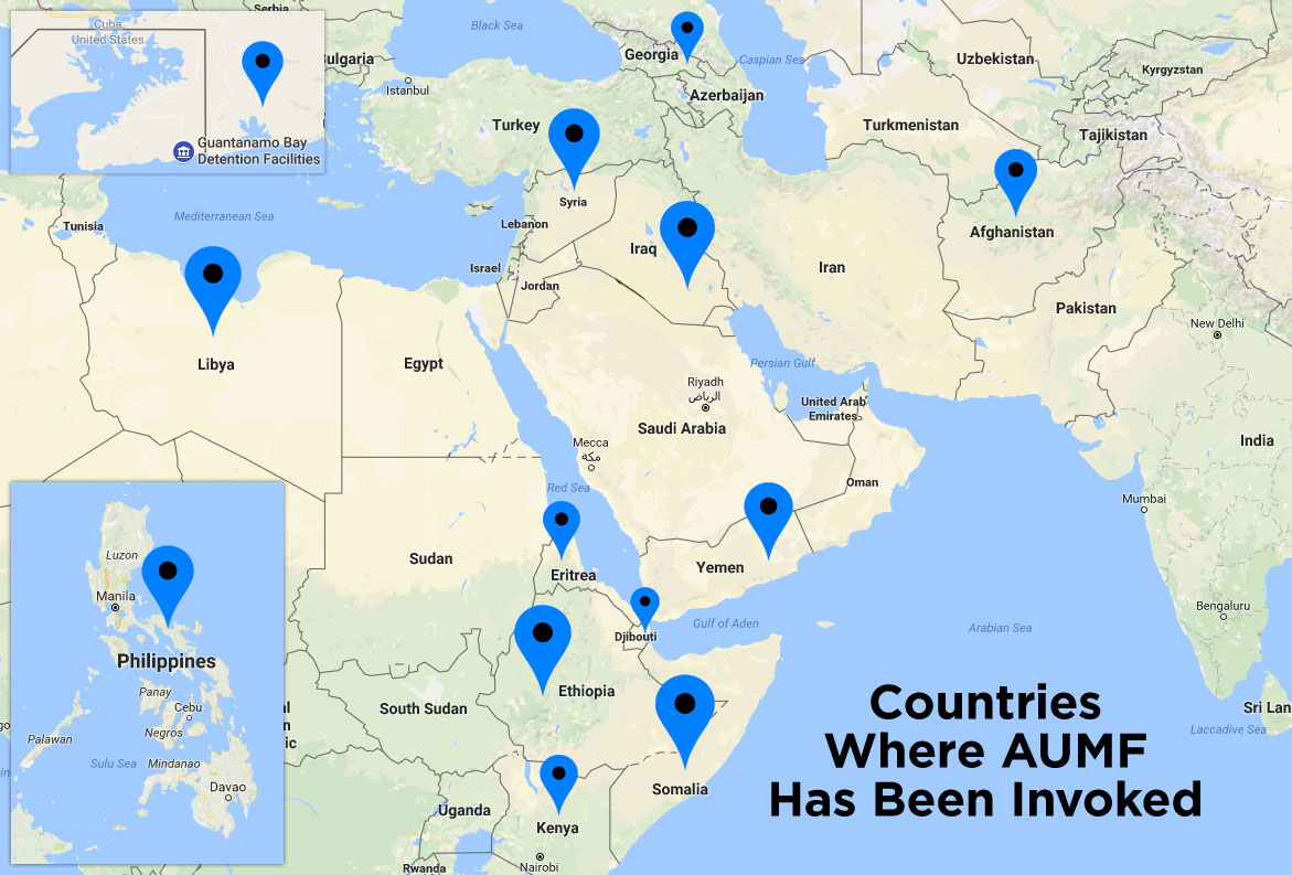 aumf invoked map
