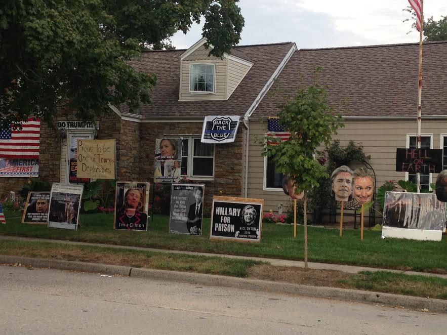 HIllary Clinton themed haunted house