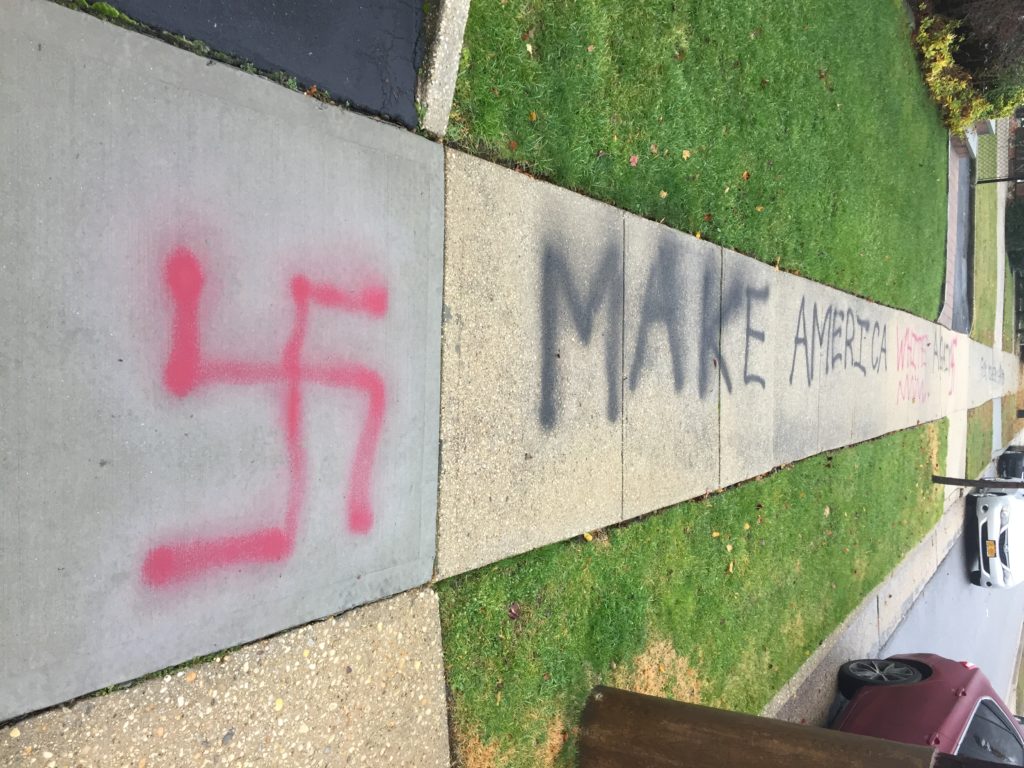 Make America White Again Graffiti