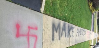 Make America White Again Graffiti