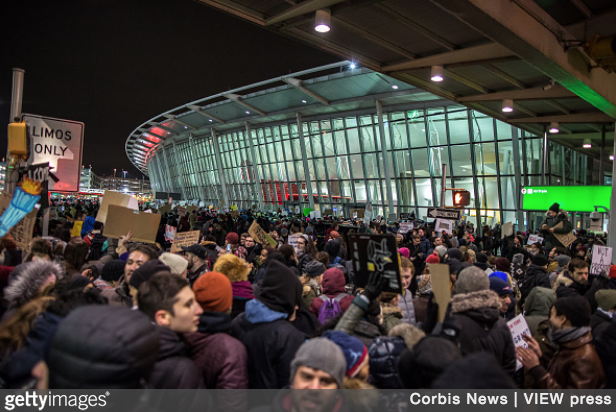 Muslim travel ban protests getty images