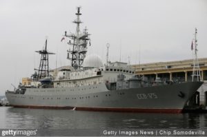 Russia spy ship Viktor Leonov