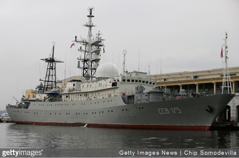Russia spy ship Viktor Leonov