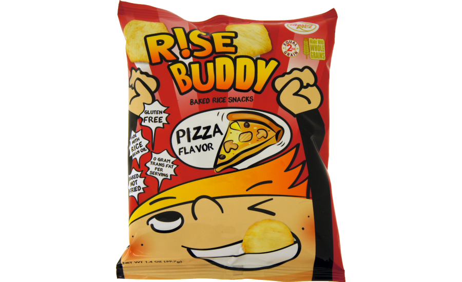 rise buddy baked rice snack pizza