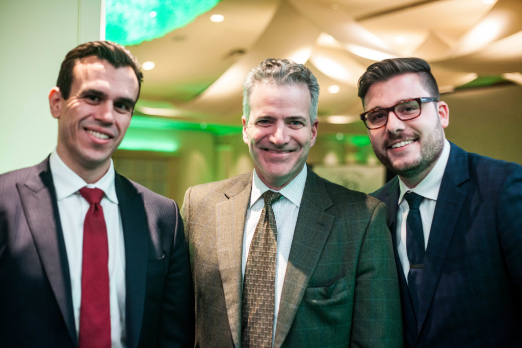 Mark Lucaj Michael Mattone Michael Florey at Vision LIs gala Photo by Thomas Christian DeJosia.